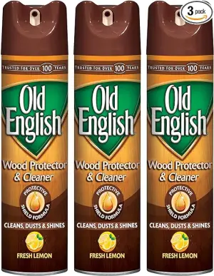 Old English Aerosol Wood Protector & Cleaner, Fresh Lemon 12.50 oz